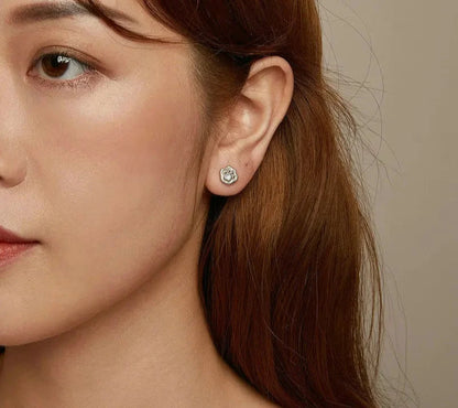 925 Sterling Silver Cute Paw Stud Earrings