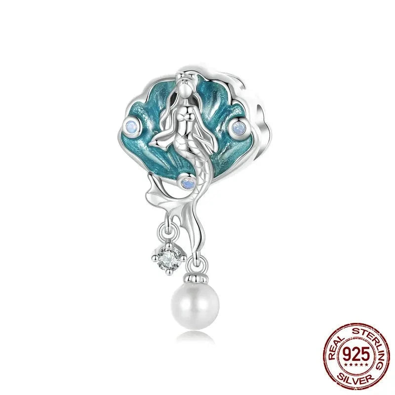 925 Sterling Silver Mermaid Charm