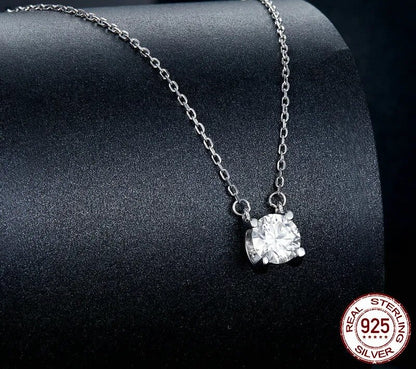 925 Sterling Silver Luxury Moissanite Necklace - TEA LU SHOP