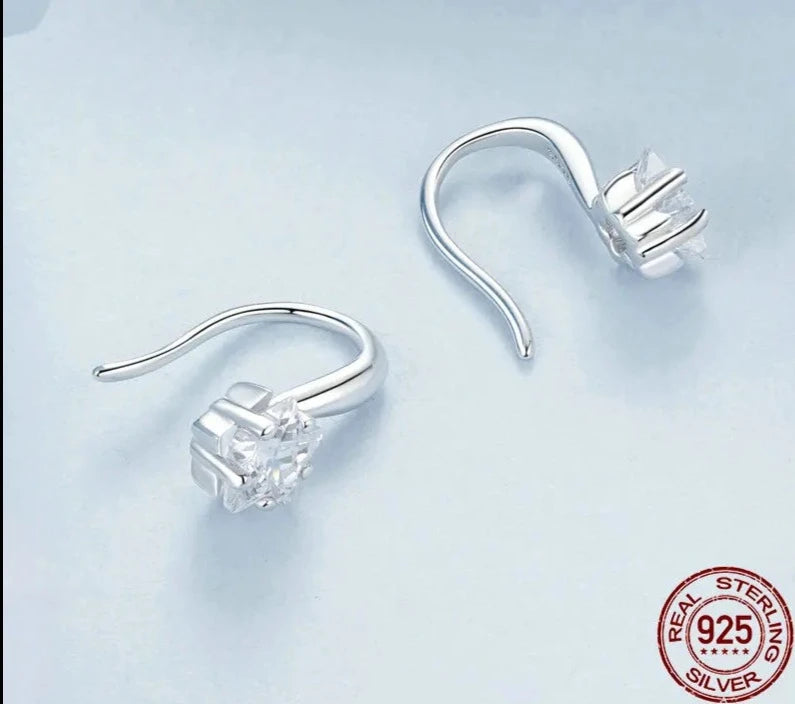 Shiny Star CZ Piercing Earrings