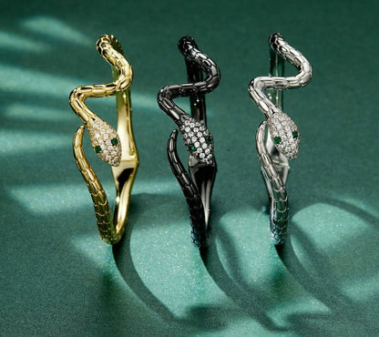Authentic Snake Zircon Bracelet - TEA LU SHOP