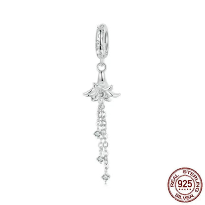 925 Sterling Silver Flower Charm