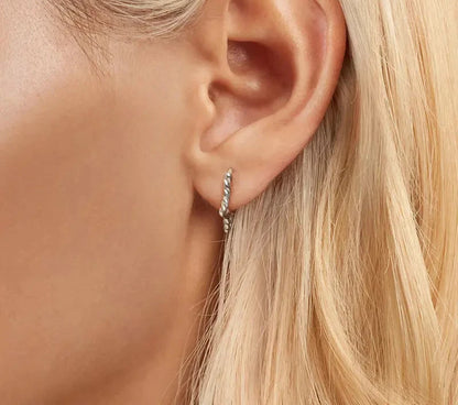 Cute Star Ear Buckles Twisted Hoop Earrings