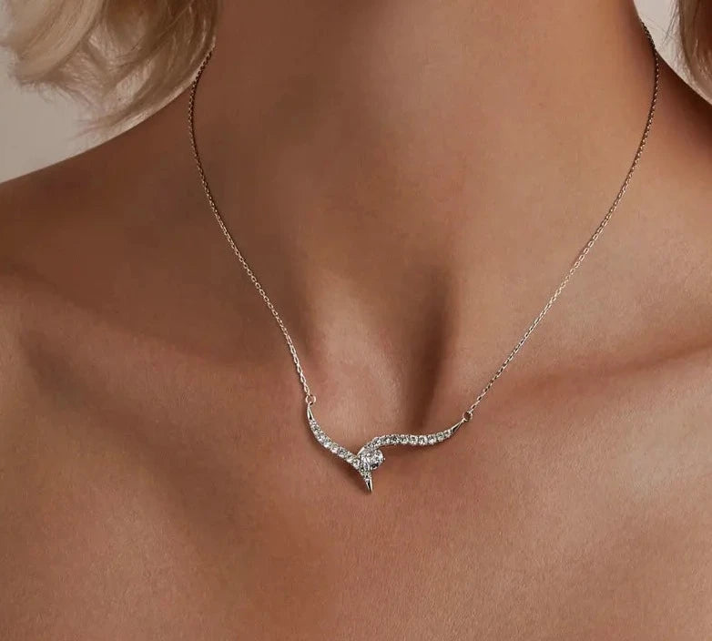 925 Sterling Silver Minimalist Line Necklace