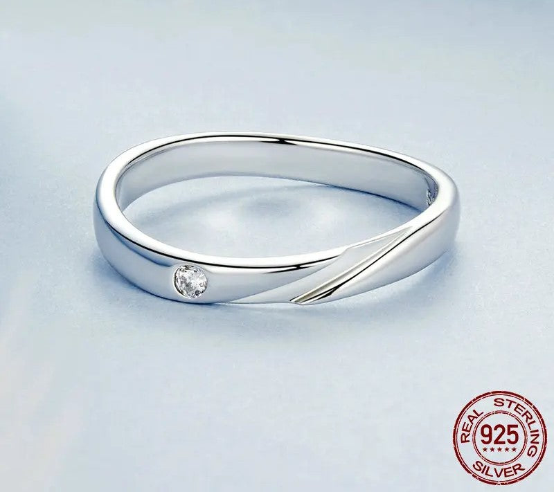 925 Sterling Silver Minimalist Stackable Ring - TEA LU SHOP