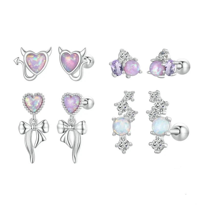 Opal Stud Earrings