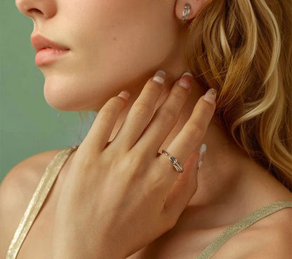 925 Sterling Silver Flower Jewelry Set