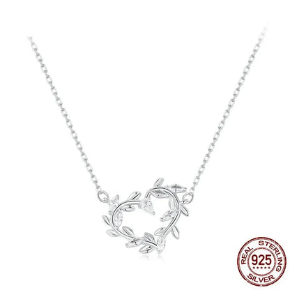 White Gold Plated Infinite Love Necklace