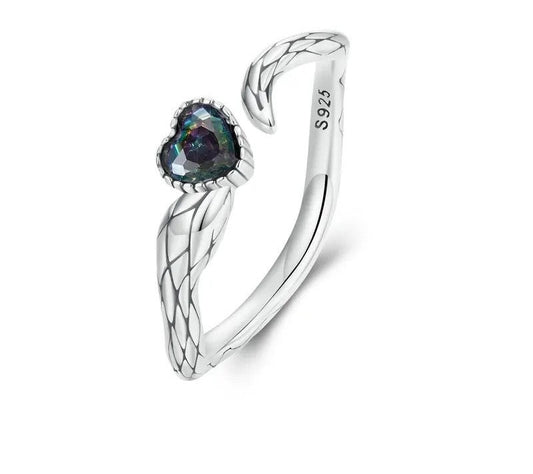 925 Sterling Silver Snake Open Ring - Shine Bright Store