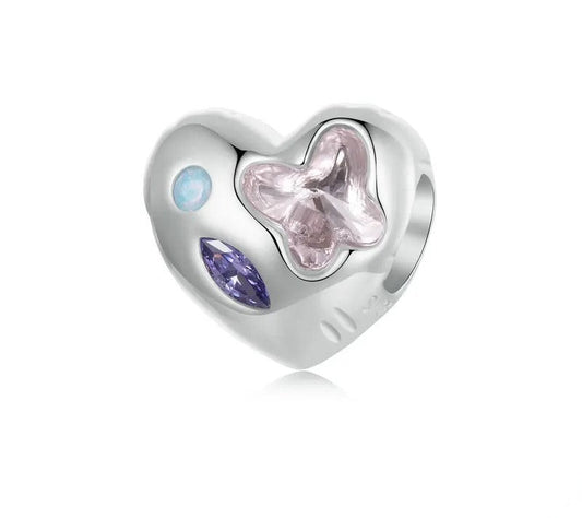 925 Sterling Silver Heart-shaped Balloon Charm - Shine Bright Store