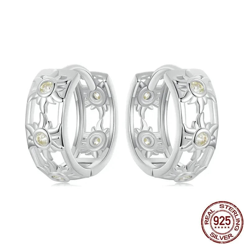 925 Sterling Silver Hoop Earrings