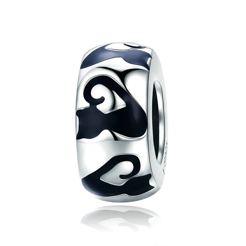 925 Sterling Silver Cartoon Black Cat Charms - TEA LU SHOP